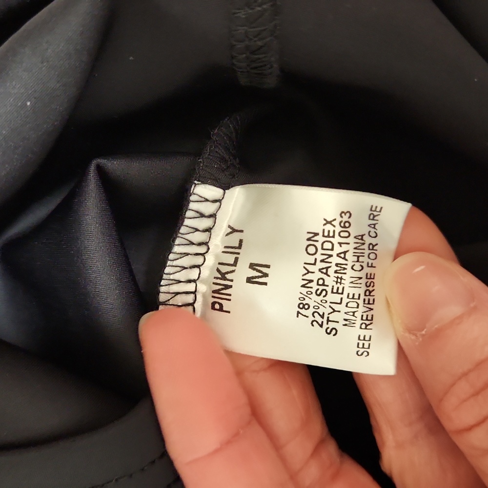 Pink Lily Keep Going Black High Neck Active Dress - Picture 5 of 10